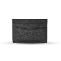 Titulaire de carte de crédit mince en cuir véritable à dessus galet vert de luxe personnalisé de haute qualité avec blocage RFID