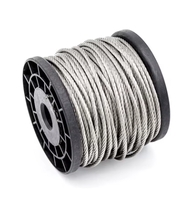 Câble d'avion galvanisé tyrolienne 3/8 "Câble métallique 9.5mm 12.7mm Câble 7x19 à haute résistance à la traction