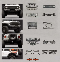 Kit de pare-chocs avant noir pour véhicule tout-terrain 4x4 Tank 300, accessoire de toit, kit carrosserie PP/ABS