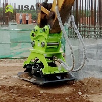 Compacteur à plaques vibrantes pour excavatrice de 20 tonnes avec système entièrement hydraulique, moteur OEM, certifié CE