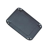Plateau de rangement pliable de luxe personnalisé en similicuir PU pour montres, bijoux, lunettes et cosmétiques