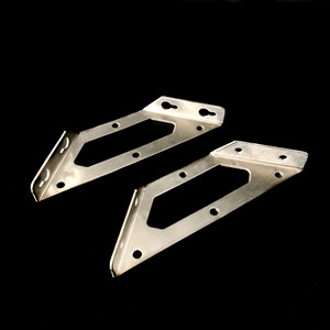 <b>Stainless</b> <b>Steel</b> Hanging <b>Bracket</b> 142mm X 55mm Right <b>Angle</b> Support Frame Shelf Connector Hardware Accessory - Product Image 3