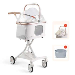 Capsule spatiale transparente poussette pour animaux de compagnie extérieur détachable léger et pliable <span class=keywords><strong>chien</strong></span> et chat chariots de marche - Product Image 1
