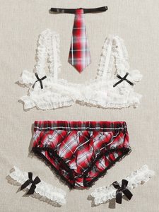 Tenue de femme de chambre sexy en tissu brodé écologique, taille unique, ODM - Product Image 3