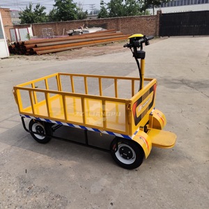 Storage Electric Platform <strong>Trolley</strong> Flatbed <strong>4</strong> <strong>Wheel</strong> Truck Electric Camping <strong>Trolley</strong> - Product Image 5