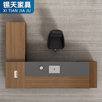 Bureau de direction moderne XTLBZ-066 en mélamine avec bordure intégrale, luxe, extensible, excellent rapport qualité-prix