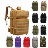Sac à dos tactique multifonctionnel de grande capacité pour la randonnée en plein air, les voyages, imperméable, résistant à l'usure, pour le camping