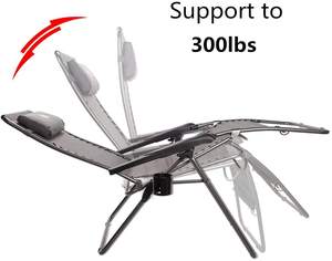 Silla Reclinable Ajustable de <span class=keywords><strong>Gravedad</strong></span> <span class=keywords><strong>Cero</strong></span> Best Choice Products para Patio, Piscina, Playa, <span class=keywords><strong>Tumbona</strong></span> - Product Image 4