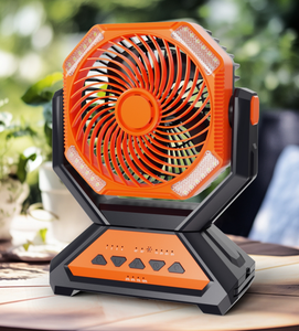 Portable Camping Air Refroidissement Ventilateur Lumière Table Plafond Installation En Plastique Quatre Vitesse Du Vent US Tentes Garages Outfitters En Plein Air - Product Image 4