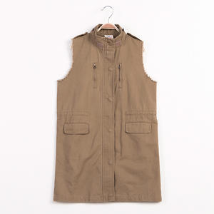 Chaquetas de Proveedor Chino en Oferta, Chaquetas Largas sin Mangas con Dobladillo Deshilachado para Niños - Product Image 4