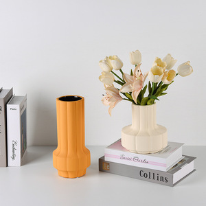 Kreative Art Deco <span class=keywords><strong>Morandini</strong></span> Weithals-Keramikvase für Blumen im Wohnzimmer, Esstisch, Heimdekoration und Hydrokultur - Product Image 1
