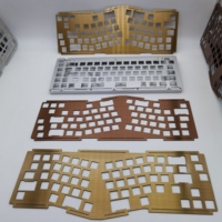 Coque pour clavier mécanique en Aluminium, fraisage CNC, 8mm, boîtier supérieur, poids
