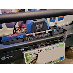 254mm Flip-Up Hoch leistungs stahl Hawse Fairlead Mounted Black Kennzeichen halter für Offroad 4x4 Fahrzeuge 1998-2016 Montage - Product Image 6