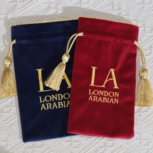 Sacchetto in Velluto con Coulisse Personalizzato con Logo per Profumi, Cosmetici, Gioielli di Lusso, Carte dei Tarocchi, Sacchetto Antipolvere in Velluto - Product Image 2