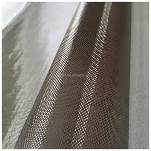 Tecido liso de fibra de carbono 12K400 g T300 resistente
