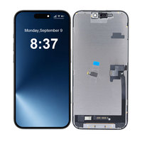 Penggantian Layar LCD OLED Ponsel JK untuk iPhone 16 Pro Max, Layar Berkualitas Tinggi, Perakitan Digitizer Sentuh, Suku Cadang Perbaikan