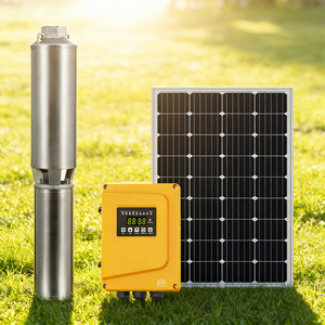 Pompe solaire hybride AC/DC 1500W par Demax, haute pression, en acier inoxydable, avec une hauteur de refoulement de 94m et un débit de 8,5m³/h pour l'irrigation et l'agriculture - Product Image 1