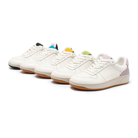 Baskets pour femmes avec patch coloré sur le talon - Chaussures décontractées respirantes pour un usage quotidien, options multicolores