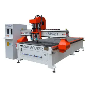 Big discount double spindles cnc router for woodworking