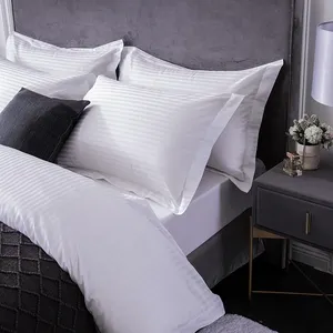 การออกแบบใหม่โรงแรมเตียงควีนเป็นกลุ่มติดตั้งแผ่น5ดาว100% ผ้าฝ้ายแผ่นเตียงสำหรับโรงแรมและเรือทะเลใช้ชุดเครื่องนอน