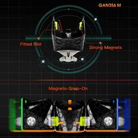 Ventes chaudes GAN 356M 3x3x3 Cube de vitesse magnétique sans autocollants Gan356 M 3x3 Cube magique