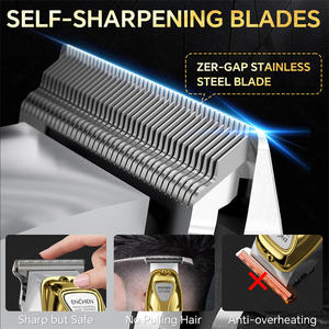 Profession elles schnur loses elektrisches Friseur haar für Herren für Clipper Trimmer Set Wasserdichte USB-Stromquelle Edelstahl für Englisch - Product Image 4