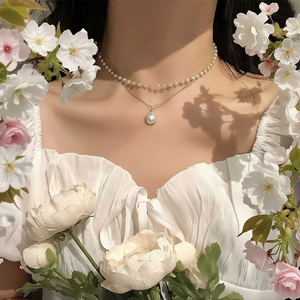 Tending lega di moda in acciaio inox Angel Charm collane per bambini vendita calda gioielli di perle all'ingrosso - Product Image 3