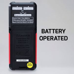 เครื่องวัด EMF แบบพกพา เครื่องทดสอบรังสีสนามแม่เหล็กไฟฟ้า EF RF MF พร้อมระบบตรวจจับและเสียงเตือนแสงสำหรับบ้าน สำนักงาน โรงเรียน โรงพยาบาล - Product Image 6