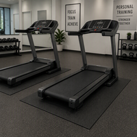 Tapis de course commercial en mousse PVC, absorption des chocs, antidérapant, protection de sol pour utilisation en salle de sport