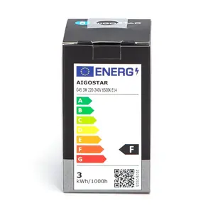 Ampoule LED G45 E14 3W 6500K, lumière blanche fraîche, économie d'énergie, idéale pour éclairer les espaces intérieurs et extérieurs. - Product Image 2
