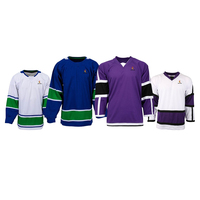 Unisex Maßgeschneiderte Hockey-Trikots Günstige OEM Eishockey-Uniform Mit Stickerei und Druck für Erwachsenen-Teamkleidung