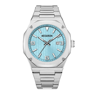 Reloj de Pulsera para Hombre, Diseño Elegante, Acero Inoxidable, Cristal de Zafiro, Esfera de 42 mm de Diámetro, Movimiento Japonés de Cuarzo, Resistente al Agua 5 BAR - Product Image 1