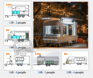 Remorque alimentaire entièrement équipée, tacos, chariot à café, restaurant, barbecue, camion de restauration, voiture de restauration, camion de crème glacée mobile - Product Image 6