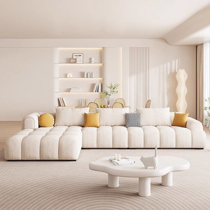 Divano Modulare di Lusso a Forma di L, Set di Divani Morbidi in Velluto, Stile Moderno e Lussuoso <span class=keywords><strong>per</strong></span> Soggiorno - Product Image 5
