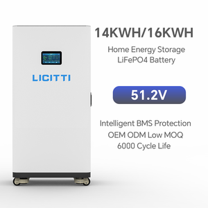 ระบบจัดเก็บพลังงานภายในบ้าน LICITTI แบตเตอรี่ LiFePO4 51.2V 16KWH 300AH ระบบจัดการแบตเตอรี่อัจฉริยะ (Smart BMS) 6000 รอบการใช้งาน แบบพกพา - Product Image 2