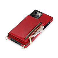 Couverture de portefeuille de lanière pour Samsung porte-carte en cuir réglable détachable pour Samsung Note 20 U étui de téléphone portefeuille à bandoulière