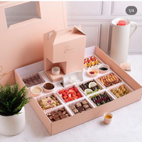 Boîte alimentaire en papier pour barbecue d'extérieur avec grilles intégrées, compartiment à charbon de bois, pour brochettes et plats rôtis, emballage bento