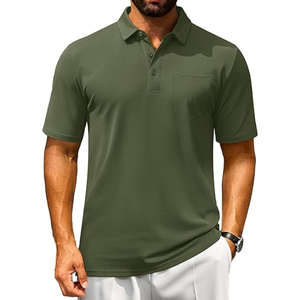 Camisas Polo de Manga Corta de Algodón Piqué para Hombre, Estilo Casual de Golf - Product Image 4