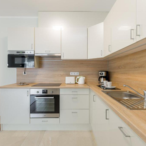 Gabinete de cocina de acero inoxidable 304 de alta calidad, personalizable, cero formaldehído, armario en forma de <span class=keywords><strong>L</strong></span>, muebles de diseño moderno - Product Image 2