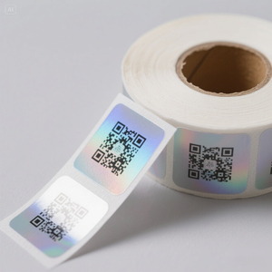 Rotolo di Adesivi Personalizzati Neri 'Grazie' in Carta Kraft, Etichette in Vinile, Sigilli per Decorazioni Matrimoniali, Buste, Regali, Cancelleria, Impermeabili - Product Image 1