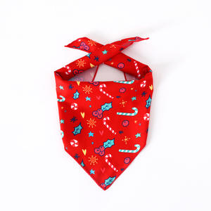 Animal de compagnie chat <span class=keywords><strong>chien</strong></span> imprimer noël Halloween fête triangle bavoir écharpe décorative mignon broche serviette - Product Image 4