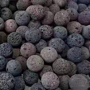 Boule ronde porifère de 3cm en pierre de basalte pour diffuseur d'huile d'aromathérapie Boule de pierre volcanique - Product Image 4