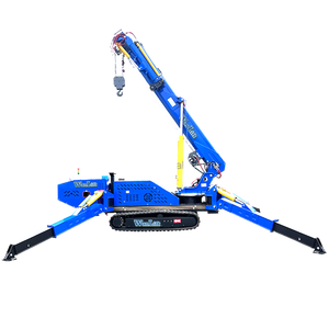 رافعة عنكبوتية صغيرة مزدوجة الطاقة 1 طن 2 طن للبيع رافعة عنكبوتية مع رافعة بناء بذراع ذراع الرافعة - Product Image 1