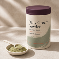 Groothandel Hoge Kwaliteit 100% Zuivere Gemengde Fruit- en Groente Voedingsvezelpoeder Magere Veganistische Energieverhogende Superfood Groene Mix