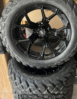 Ensemble roue et pneu pour voiturette de golf 205/65-10, jante en alliage d'aluminium de 10 pouces, pneu tout-terrain hors route