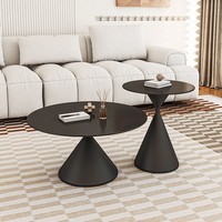 Table basse en bois massif style crème, luxe léger Wabi-Sabi, pour petit appartement, salon, design moderne et épuré, tendance internet