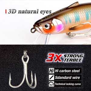 Honoreal Señuelo de Pesca Multisegmentado de 128mm y 17g, <span class=keywords><strong>2</strong></span> Segmentos, Flotante 0-0.4m, con Sonajero, para Agua Dulce, Blackbass, Salomón y Lucio - Product Image 5