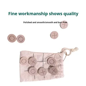 Xo gỗ tic-tac-toe đồ chơi trẻ em giáo dục Hội Đồng Quản trị trò chơi hai người chơi tương tác xử lý tùy chỉnh cho các trò chơi cờ vua - Product Image 2