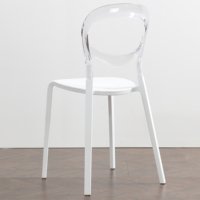 Vente en gros de meubles de cuisine chaise Sedie design moderne et élégant chaise de salle à manger nordique colorée en plastique acrylique transparent pour table