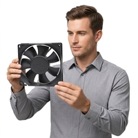 8025 24V/12V DC Kühlventilator mit Kugellager und Kunststoffblättern für Solarwechselrichter, OEM ODM ROHS Zertifiziert